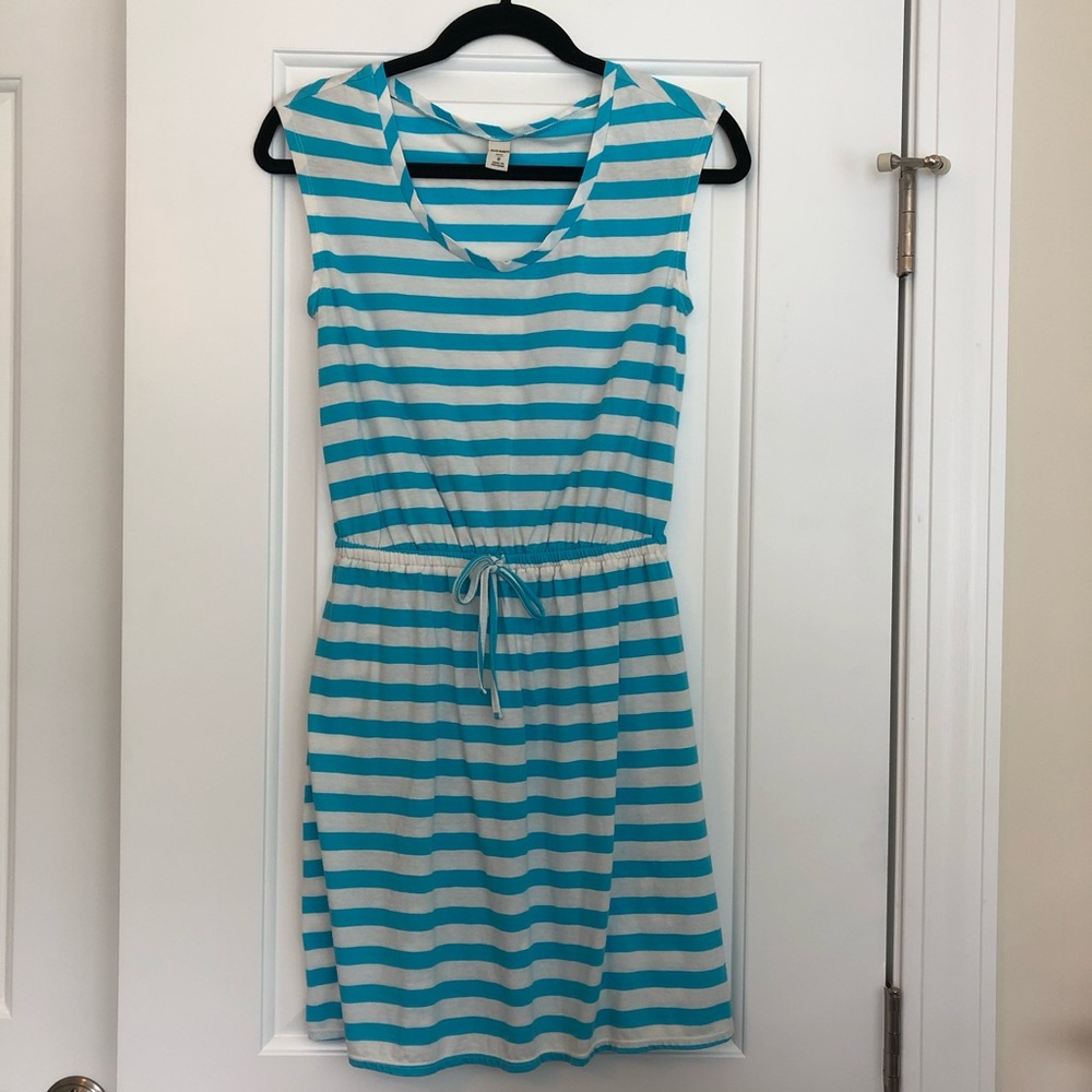 EUC Old Navy Striped Tie Waist Summer Dress Sz S